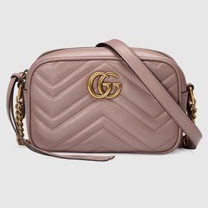 Gucci Marmont mini camera/crossbody bag in nude